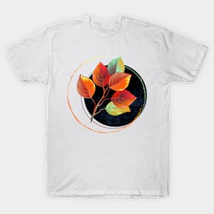 Red leaves branch T-Shirt